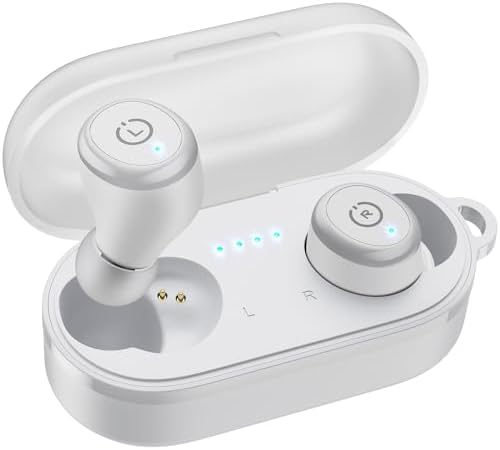 TOZO T10 (Ergonomic Edition) Wireless Earbuds Bluetooth 5.3 Headphones, App Customize EQ, Ergonomic Design, 55H Playtime, Wireless Charging Case, IPX8 Waterproof Sound in-Ear Headset, 2025 New Version