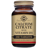 Solgar Calcium Citrate with Vitamin D3 Tablets, 240 Count (Pack of 1)