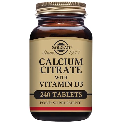 Solgar Calcium Citrate with Vitamin D3 Tablets, 240 Count (Pack of 1)