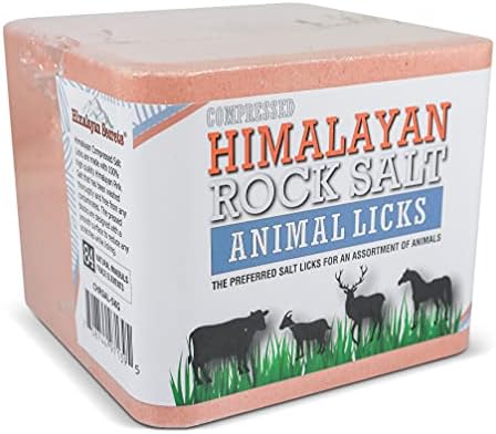 Himalayan Secrets® 11LB (5KG) Compressed Pink Himalayan Salt Lick | for Livestock and Wildlife Animals | 100% Pure & Natural Feed Salt Block | Natural Minerals and Trace Elements