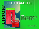 Herbalife Nutrition LIFTOFF 30 Energy Tablets - Pomegranate Berry-Burst - Naturally Flavored Dietary Supplements - Natural Boost of Energy, Clears Minds.