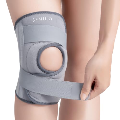 Knee Brace for Knee Pain & Arthritis - Adjustable Support with Side Stabilizers for Meniscus Tear, ACL, MCL Injuries Recovery - Relief for Men, Women & Seniors