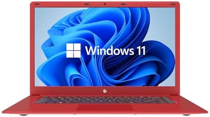 Core Innovations 15.6" Full HD Intel 4GB RAM 64GB SSD Laptop with Windows 11 - Red