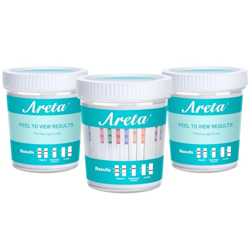 100 Pack Areta 5 Panel Instant Drug Test Kits Cups - Testing THC,COC,OPI 2000,AMP,BZO - Urine Drug Screen - #ACDOA-754