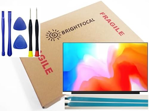 BRIGHTFOCAL New LCD Screen Replacement for NT156FHM-N61 V8.0 V8.1 15.6 Full-HD FHD 1920 x 1080 Slim Matte LED LCD Display with Tape and Tool