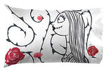 Jay franco Disney Nightmare Before Christmas Moonlight 7 Pc Jay franco Queen Bed Set-Includes Reversible Comforter&Sheet Set-Features Jack&Sally-Super Soft Fade Microfiber-(Official Disney Product)