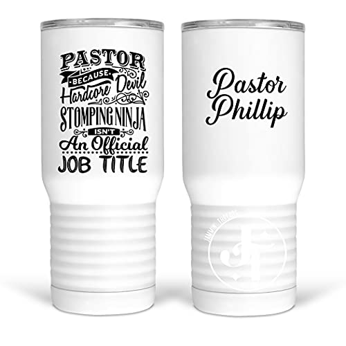 Devil Stompin' Ninja ~ Funny, Personalized Tumblers for your favorite Pastor