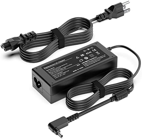 65W Laptop Charger for Acer Chromebook 11 13 14 15 R11 R13 CB3 CB5 C740 C720 C738T C731; Aspire 1 5 A115-31 A115-32 A515-44 A515-54 A515-55 A515-56; Spin 1 3 5 Swift 1 3 Power Supply Cord