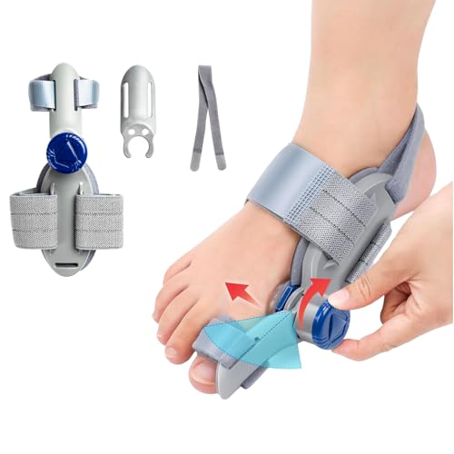 Bunion Corrector for Women & Men, Orthopedic Bunions Correction,Adjustable Bunion Splint Suitable for Left/Right Feet Bunion Relief (Grey)
