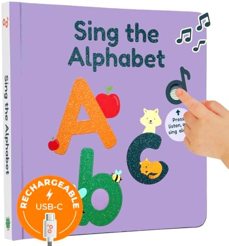 Calis Books ABC Book | Great Alphabet Learning Toy with The ABC Song | Sound Books for Toddlers 1-3 | Great Books for 1 Year Old | Toddler Learning Toys Ages 2-4 | Speech Therapy Toys