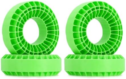 INJORA Silicone Rubber Insert Foam Fit for 118-122mm 4.75" OD 1.9" Wheel Tires(Large Green)