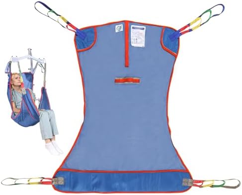 500lbs Mesh Full Body Sling for Lift - Patient Transfer Sling with Wide Pads for Elderly & Disabled,Compatible and Multi-Scene Transfer