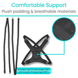 Vive Wheelchair Harness for Adults - Wheelchair Seat Belt - Safety Belt for Elderly - Torso Support Vest Restraint - Wheelchair Seatbelt Body Harness for Disabled - Adjustable Straps Prevent Sliding