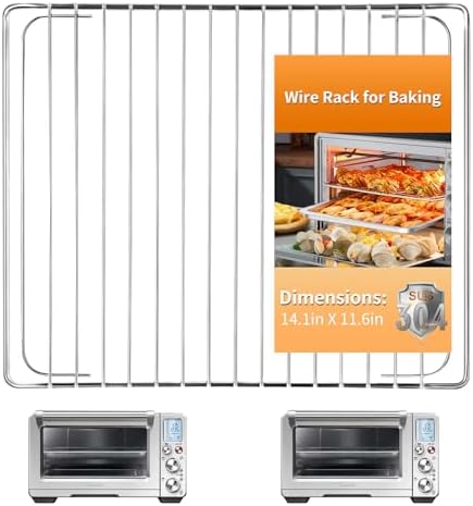 Stainless Steel Wire Oven Rack for Cooking and Baking,Grill Grid for Breville Smart Oven BOV800XL, Plus BOV810BSS, Pro BOV845BSS, SP0002651,Breville Replacement Parts