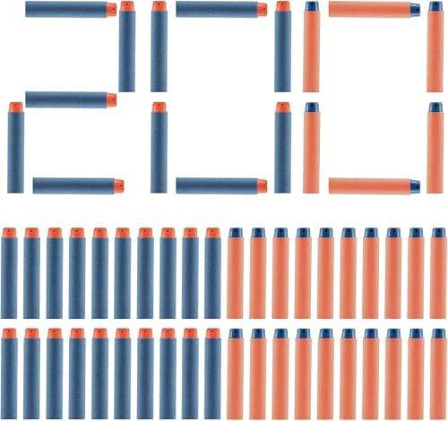 Nerf N Strike Blaster Compatible Dart Bullets, Compatible with All Elite 2.0 Series Blasters Blue (200 2.0)