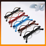 JOSCHOO 5 Pack Retro Round Reading Glasses Mini Small Comfortable Readers for Women Men (5 Mix-2, 2.5)