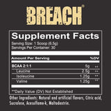 REDCON1 Breach BCAAs, Tiger's Blood - Keto Friendly + Sugar Free Essential Amino Acids for Recovery - Contains BCAAs L-Leucine, L-Isoleucine & L-Valine (30 Servings)