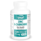 SuperSmart - Zinc L-Carnosine 75mg per Day (Well-Tolerated) - Zinc Carnosine Supplement | Non-GMO & Gluten Free - 120 Vegetarian Capsules