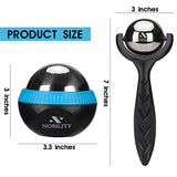 Nobility Massage Ball Roller– Ice Cold and Hot for Deep Tissue and Sore Muscle Relief of Stiffness and Stress, Body, Neck, Back, Foot, Plantar Fasciitis, Gifts for Men & Women, Black