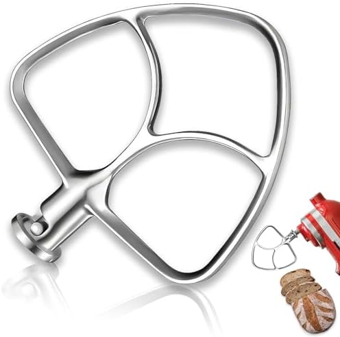 K45B Stainless Steel Kitchen Aide Paddle Attachment fit Kitchenaid Mixer 4.5-5 Qt for Kitchen Aid Mixer Paddles Mixer Kitchen Aid Paddle for Kitchen Aid Mixer Attachments for Kitchenaid Mixer Blade