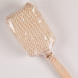 Natural Sisal Fiber Bath Body Brush Spa Shower Back Sponge Scrubber Long Handle Natural Loofah Exfoliating Body Sponge Scrubber Back Scrubber