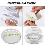 Phosooy Mosquito Trap, 4-in-1 Electric Pest Trap with 5 Sticky Board Refills, Night Light Dome Flea Trap Killer Works on Fleas, Moths, Mosquitoes for Indoor Use, Children Pets Safe