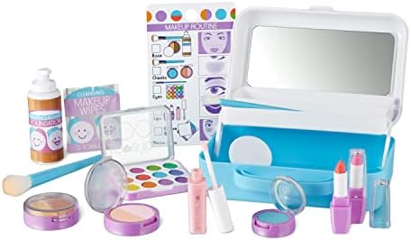 Melissa & Doug Love Your Look - Makeup Kit Play Set,16 pieces of pretend makeup
