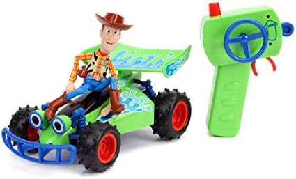 Jada Toys Jada Disney Pixar Toy Story 4 Turbo Buggy W/Woody Radio Control Vehicle, 2.4 Ghz, 1: 24