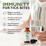 LIMELIGHT HERBALS The Organic Tick Formula: Enhanced Immune System Support - Concentrated Herbal Tincture with Cat's Claw, Andrographis, Japanese Knotweed & More - 60 Servings - Made in USA