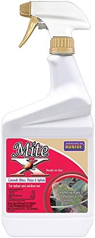 Bonide Mite-X Insecticide and Miticide, 32 oz Ready-to-Use Spray Botanical Extracts Control Mites, Thrips and Aphids in Garden