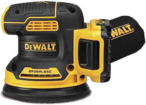 DEWALT 20V MAX Sander, Cordless, 5-Inch, 2.Ah, 8,000-12,000 OPM, Variable Speed Dial, Storage Bag, Battery and Charger Included (DCW210D1)
