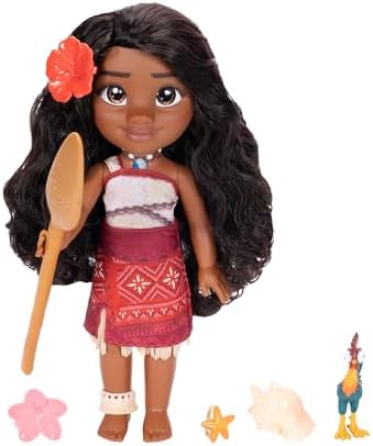 Disney Moana 2 My Singing Friend Moana Doll & Heihei Figure Playset for Girls Officially Licensed, Great Birthday Gift for Kids Girls and Boys