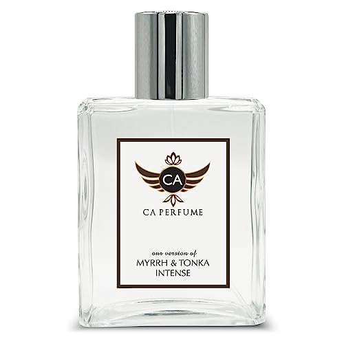 CA Perfume Impression of Jo M Myrrh & Tonka Intense For Women & Men Replica Fragrance Dupes Eau de Parfum Spray Bottle 3.4 Fl Oz/100ml-X1