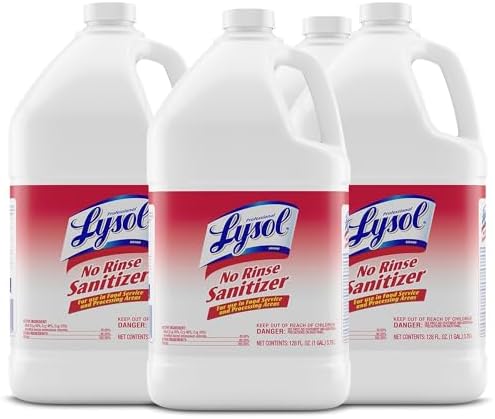Lysol - 74389 Professional No Rinse Sanitizer Concentrate, 4gal (4X1gal)