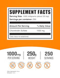 BulkSupplements.com Chondroitin Sulfate Powder - Chondroitin Sulfate Supplements, Chondroitin Sulfate 750mg - Gluten Free, 750mg per Serving, 250g (8.8 oz) (Pack of 1)