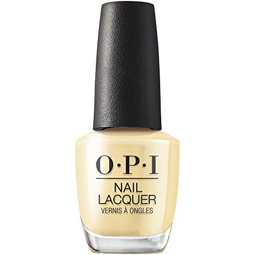 OPI Nail Lacquer Nail Polish | Opaque Bright Yellow Crème Chip Resistant Nail Polish | Vegan, Fast Drying, Streak Free