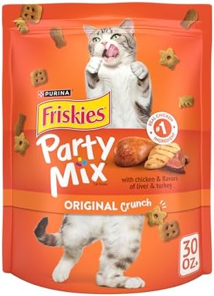 Purina Friskies Cat Treats, Party Mix Original Crunch - 30 oz. Pouch