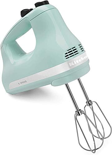 KitchenAid RKHM5IC 5-Speed Ultra Power Hand Mixer, Ice Blue CERTIFIED (Renewed)