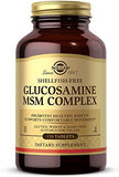 Solgar Glucosamine MSM Complex, 120 Tablets - Promotes Healthy Joints - Supports Range of Motion & Flexibility - Supports Collagen - Shellfish-Free - Gluten Free, Dairy Free, Kosher - 40 Servings