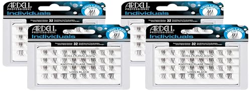 Ardell Individual Trios Eyelash, Black, Long (Pack of 4)