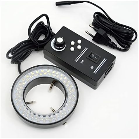 Microscope Kit 144 LED Four-Zone Microscope Ring Light with Adapter Led Light Big Size 108MM Microscope Lens Adapters (Color : BM-64)