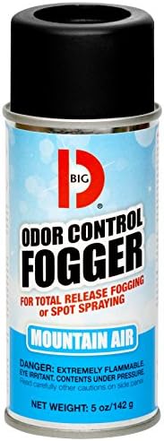 Big D 344 Odor Control Fogger, Mountain Air Fragrance-Kills odors from fire, flood, decomposition, skunk, cigarettes, musty smells-Ideal for use in cars, property management, hotels ,5 oz (Pack of 12)