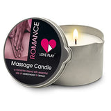 LOVE PLAY Massage Oil Candle for Pure Relaxation and Home SPA - Vegan Moisturizing Body Oil - Hydrating Skin Care with Essential Oils (6.76oz)