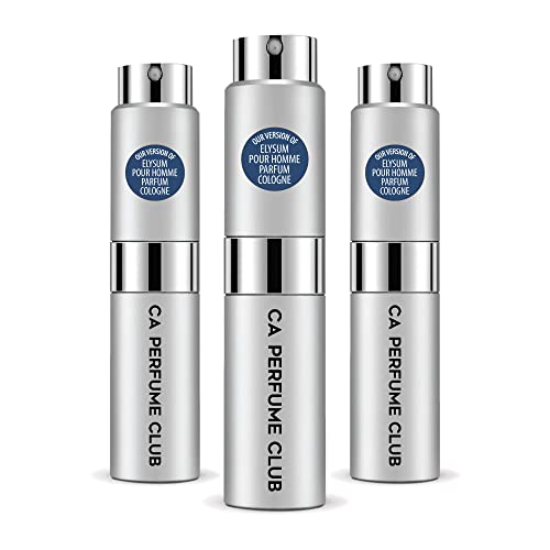 CA Perfume Club Impression of Rojadoor Elysium Pour Homme Parfum Cologne For Men Replica Version Fragrance Dupes Concentrated Long Lasting Eau de Parfum Spray Refillable Atomizer 0.27 Fl Oz-X3