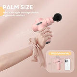 AERLANG Mini Massage Gun-Pink，Muscle Deep Tissue Massager Gun for Fatigue Relief, Handheld Percussion Massager, Portable Quiet Massage Gun with Carry Case for Home Office Gym