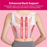 Fit Geno Posture Corrector for Women: Adjustable Lightweight Upper Back Brace for Neck Shoulder & Upper Back Pain Relief - Improve Posture Correct Hunchback Slouching Kyphosis Invisible Under Clothes (XS/S Under Bust 26"-37")