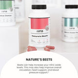 Organic Beetroot Capsules - Natural Energy Booster & Support for Blood Flow