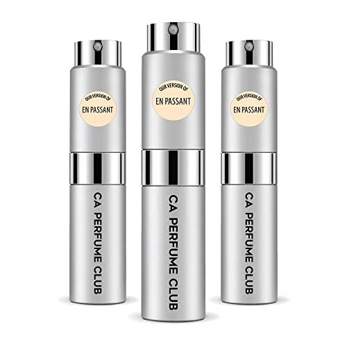 CA Perfume Club Impression of Fredarik M. En Passant For Women & Men Replica Version Fragrance Dupes Concentrated Long Lasting Eau de Parfum Spray Refillable Atomizer Bottle 0.27 Fl Oz-X3