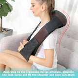 Neck Massager with Heat, Shiatsu Back Neck and Shoulder Massager, Deep Tissue 4D Kneading Massage Relax Muscle Pain Relief, Use at Home, Office, Car- Best Gifts for Women Men Mom Dad