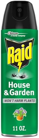 Raid House & Garden I, Kills Insects without Harming Plants, 11 oz